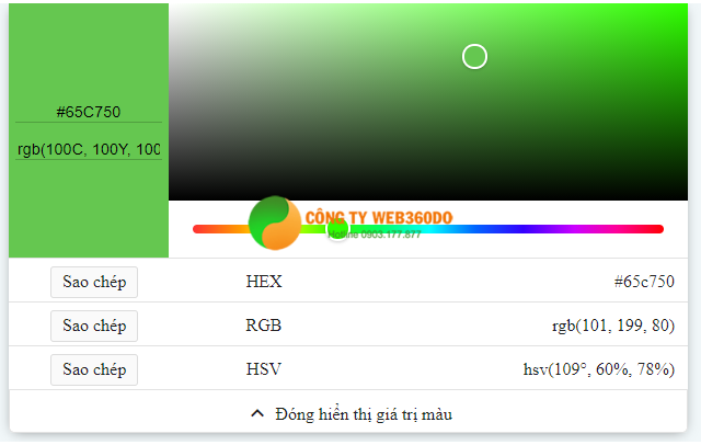 Bảng mã màu CSS, code color chuẩn trong thiết kế website