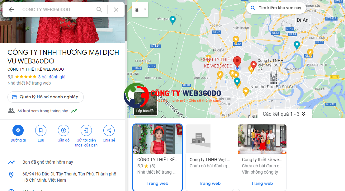 GOOGLE MAP LA GI