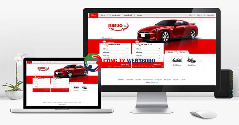 Thiết kế web ô tô đẹp – Website bán ô tô sang trọng, chuyên nghiệp